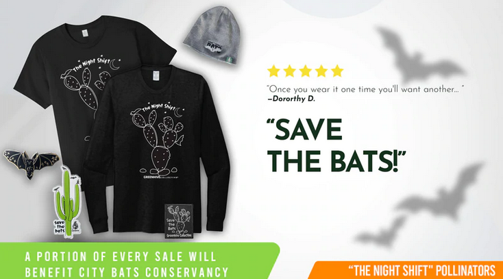 Join With Green Hive Collective To Raise Awareness With Our “Save The Bats” T Shirts
