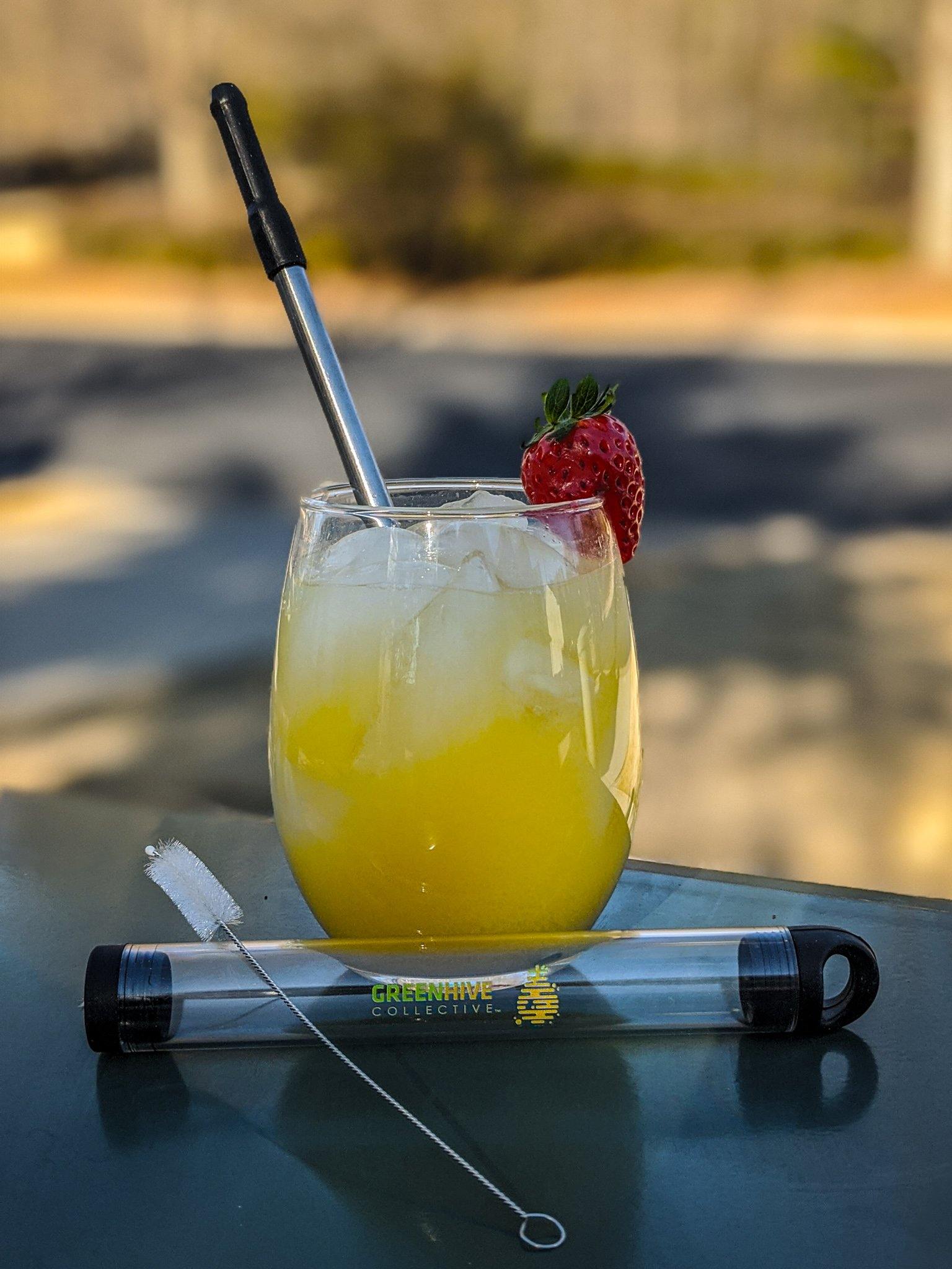 Reusable Stainless Steel Straw - GreenHive Collective - ECO-FRIENDLY APPAREL