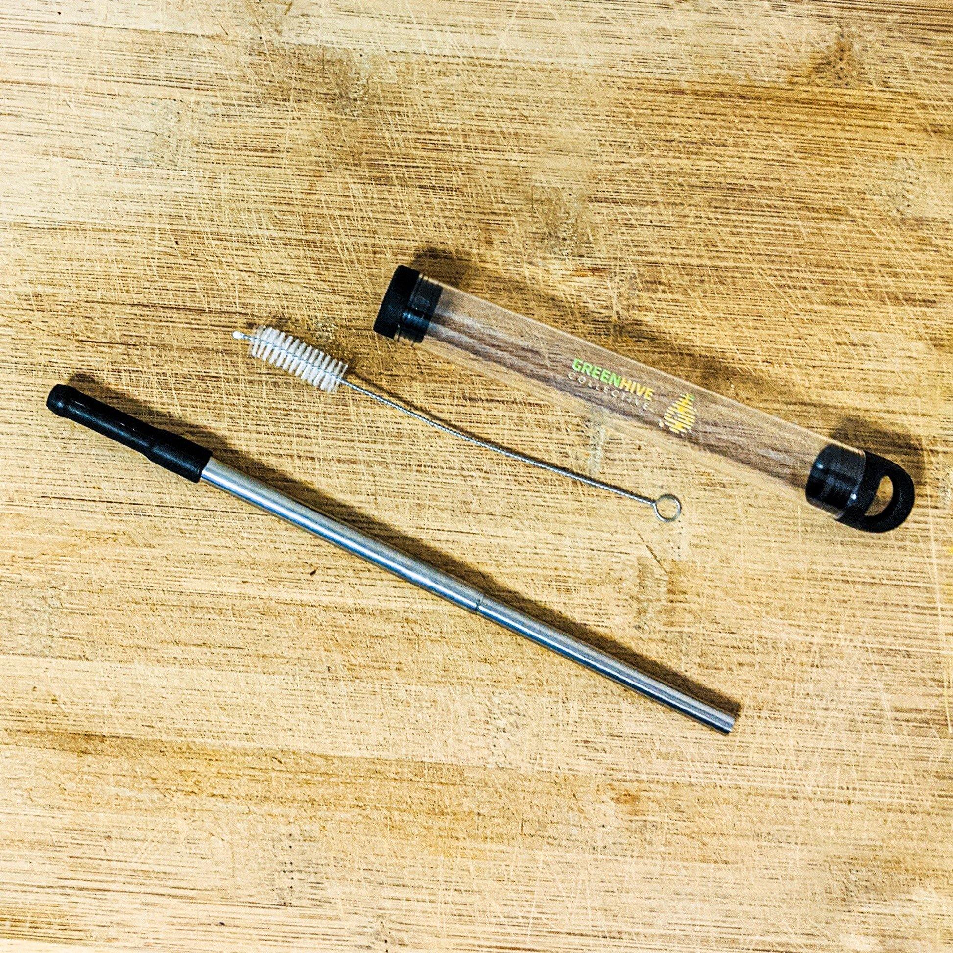 Reusable Stainless Steel Straw - GreenHive Collective - ECO-FRIENDLY APPAREL