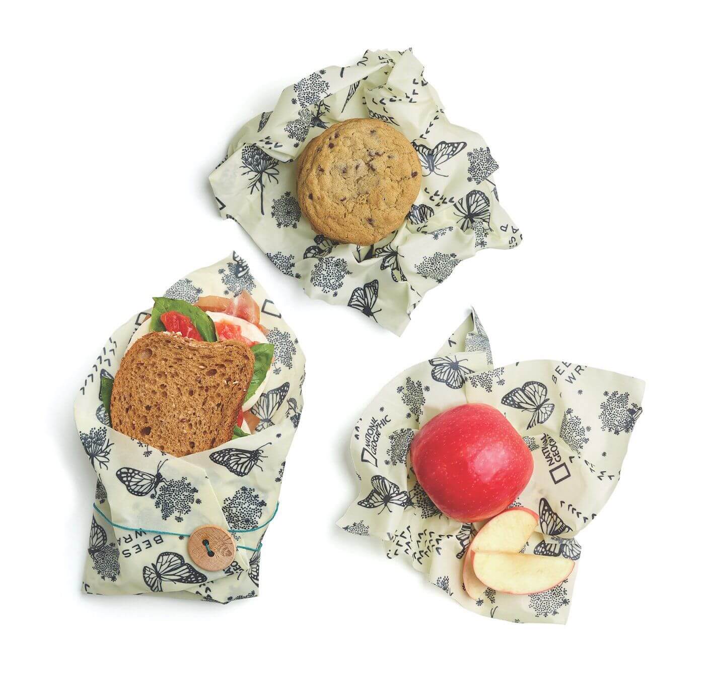 Bee's Wrap Sustainable Food Storage - Butterfly Lunch Pack
